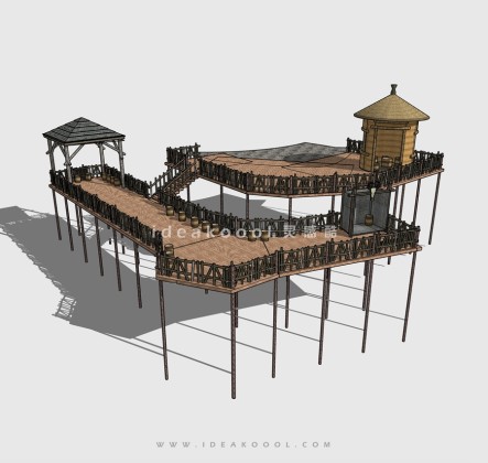 休闲观景木平台 亲水平台丨