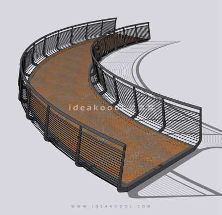 创意景观桥 钢铁桥丨
