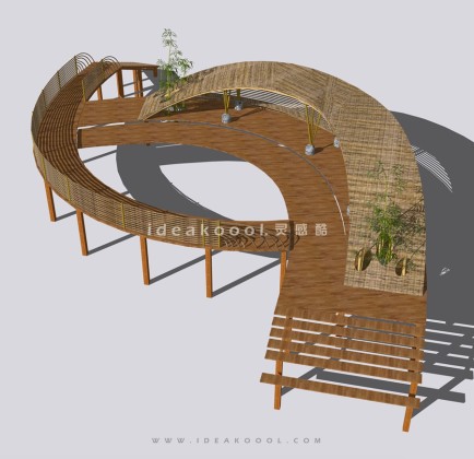 休闲观景亲水木平台 观景木平台丨