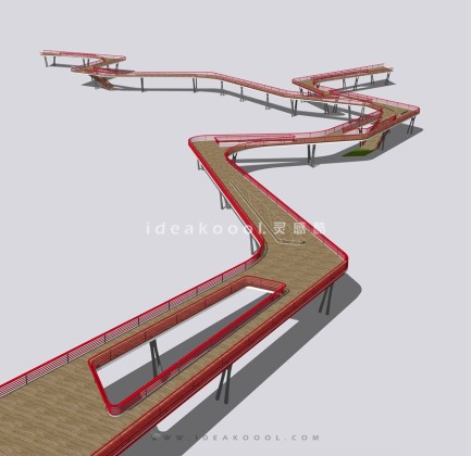 创意景观桥 休闲观景平台丨
