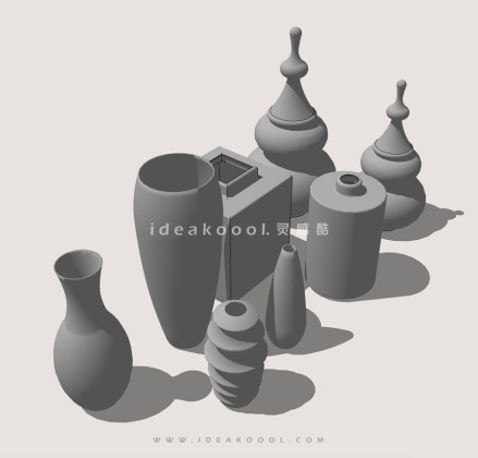 现代陶瓷花瓶器皿丨