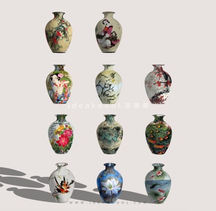 中式瓷器花瓶丨