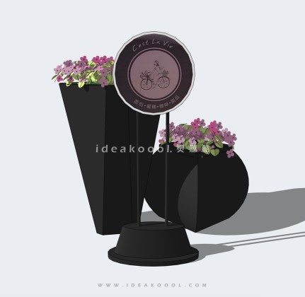 现代植物花钵丨