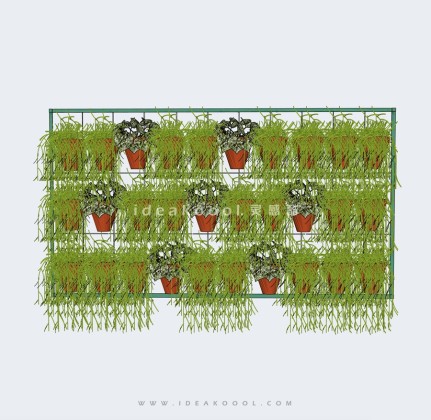 盆栽种植墙丨