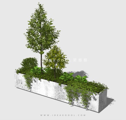 现代植物花箱种植池丨