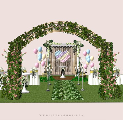 婚礼婚庆场地小品家具场景布景丨