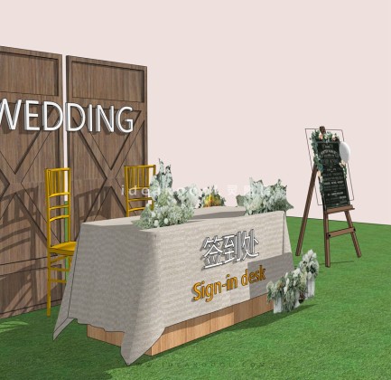 婚礼婚庆场地小品家具场景布景丨