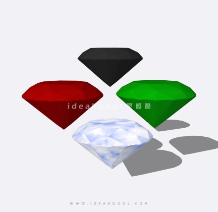 首饰钻石su模型丨