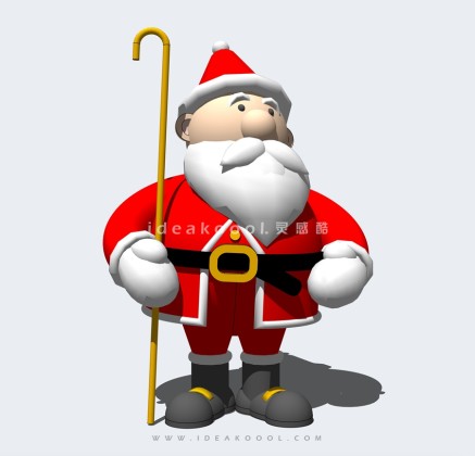 圣诞老人人物雕塑丨