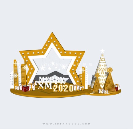 圣诞节日美陈装饰小品丨