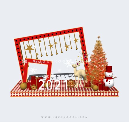 新年圣诞节日美陈装饰小品丨