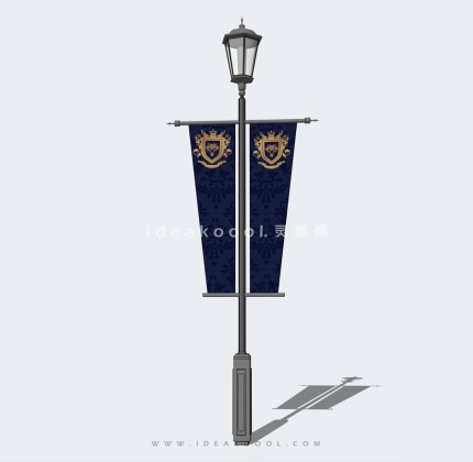 商业道旗路灯丨