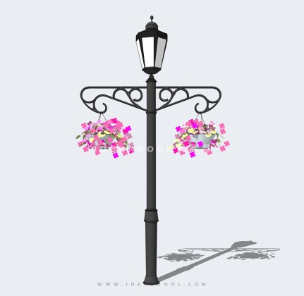 垂挂植物路灯丨