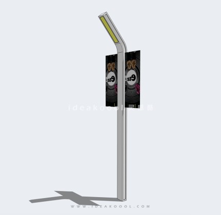 商业道旗路灯丨