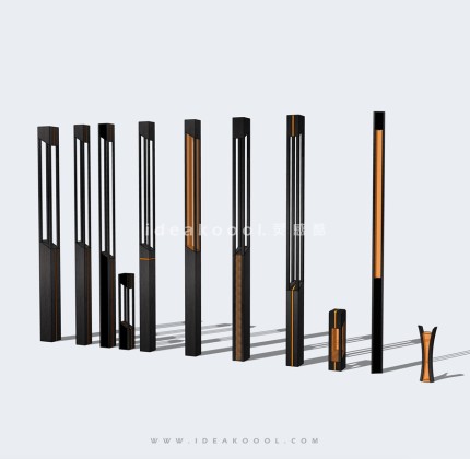 现代路灯庭院灯草坪灯丨