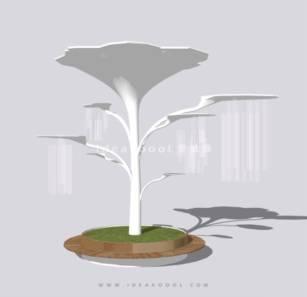 植物主题景观雕塑树池座椅 造型灯丨