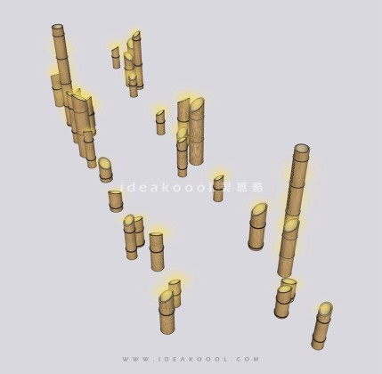 竹子艺术灯具丨