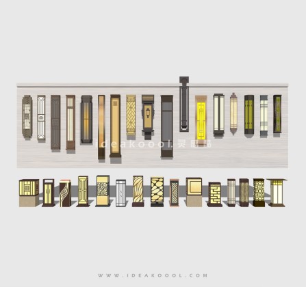 新亚洲新中式壁灯草坪灯景观灯丨