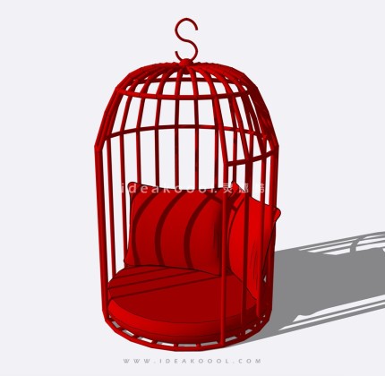 现代鸟笼沙发座椅丨