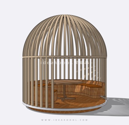 现代鸟笼沙发座椅丨