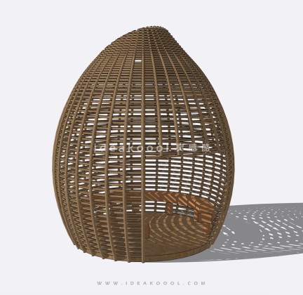 现代鸟笼沙发座椅丨