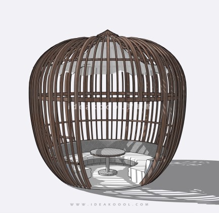 现代鸟笼沙发座椅丨