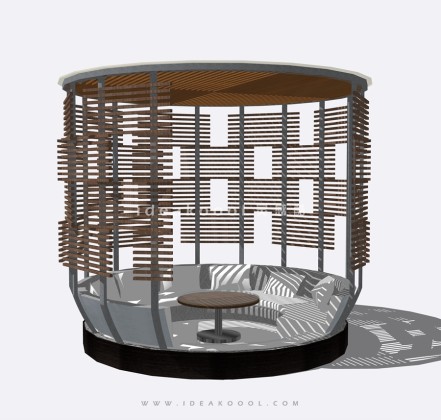 现代鸟笼沙发座椅丨