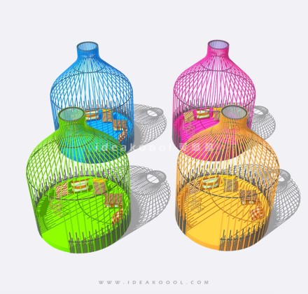 现代鸟笼沙发座椅丨