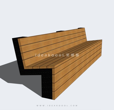 现代景观靠背座椅丨