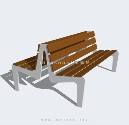 现代景观靠背座椅丨