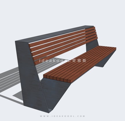 现代景观靠背座椅丨