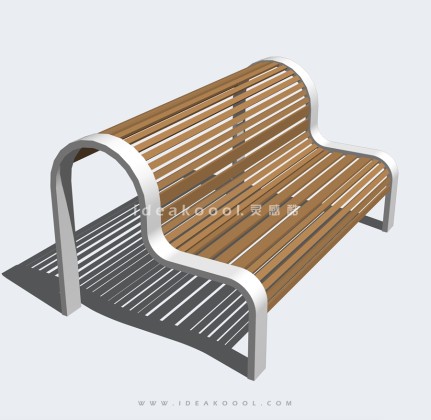 现代景观靠背座椅丨