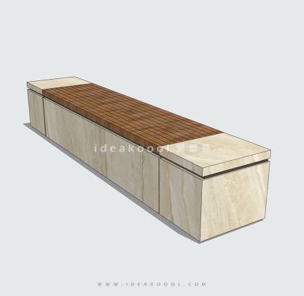 现代景观座椅长椅丨