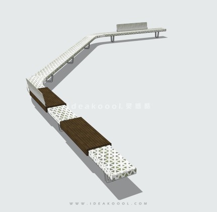现代景观座椅长椅丨