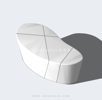 现代曲线异形景观座椅