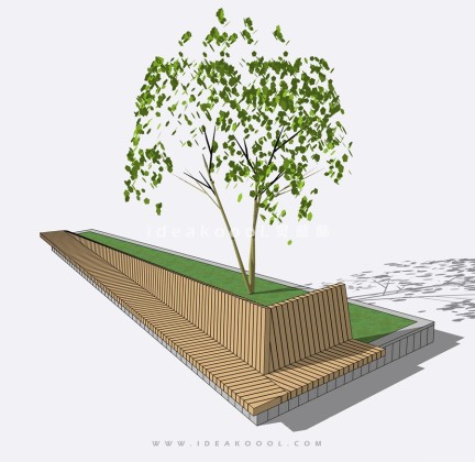 现代景观树池座椅