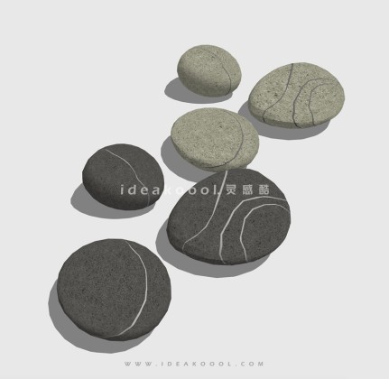 卵石装饰 艺术座椅丨