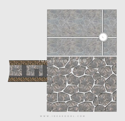 碎拼铺装石头丨