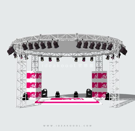露天表演台 商业演出构架丨