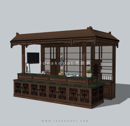 中式售卖亭小卖部丨