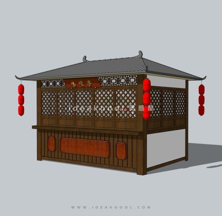 中式售卖亭小卖部丨