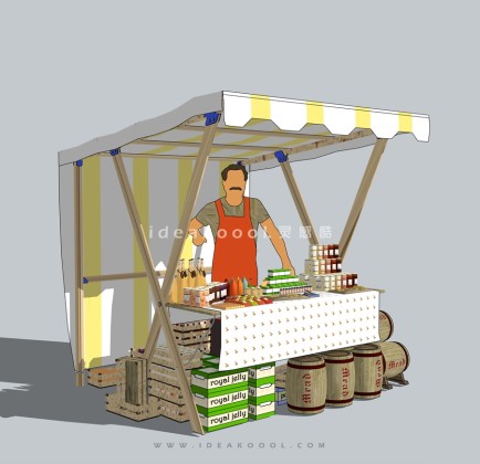 市集售卖亭售卖架丨