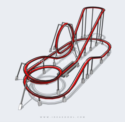 游乐场过山车丨