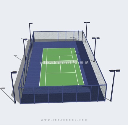 网球场 体育运动场地丨