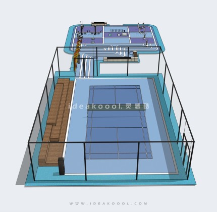 羽毛球场 体育健身活动场地丨