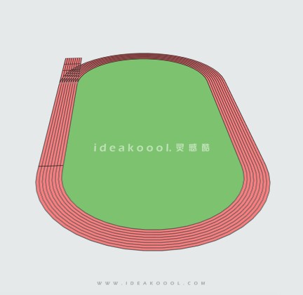 足球场跑道丨