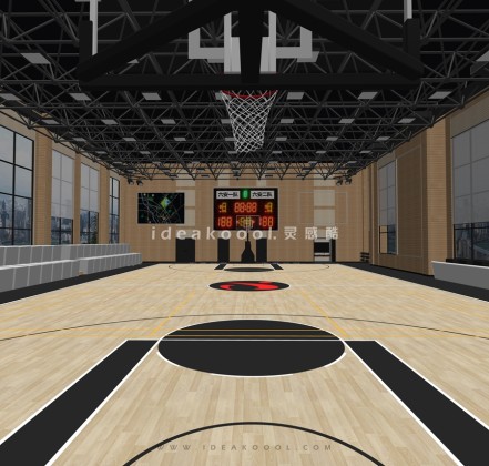 室内篮球场丨