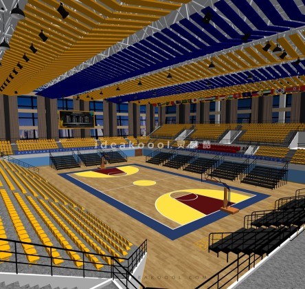 室内篮球场丨