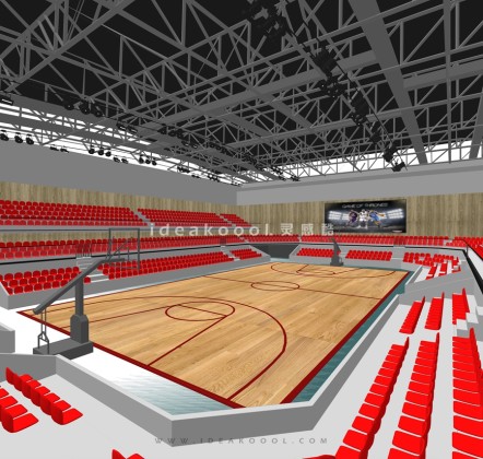 室内篮球场丨