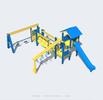 秋千滑梯综合儿童娱乐设施丨